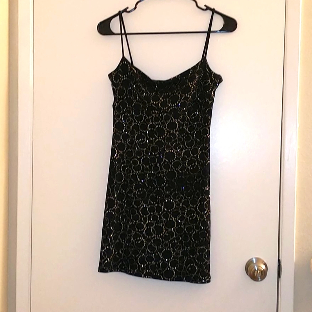 Black mini dress